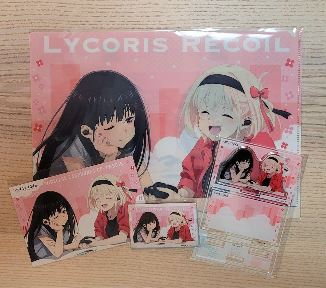 リコリコ・リコイル　音アニ　缶バッジ たきな　千束　クリアファイル　アクスタ リコリコ・リコイル 音アニ 缶バッジ たきな 千束 クリアファイル